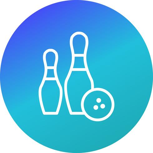 490x490 Bowling Icon Vector Illustration