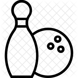 256x256 Bowling Icon Of Line Style