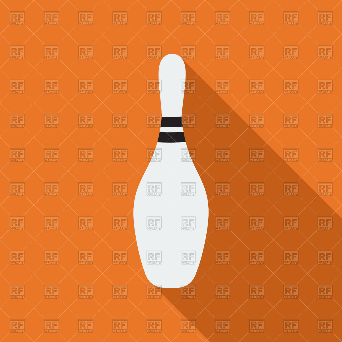 1200x1200 Bowling Icon Flat Style Design Vector Image Of Icons And Emblems
