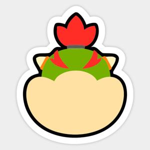 300x300 Bowser Jr Stock Icon Die Cut Sticker Smash Bros Studio