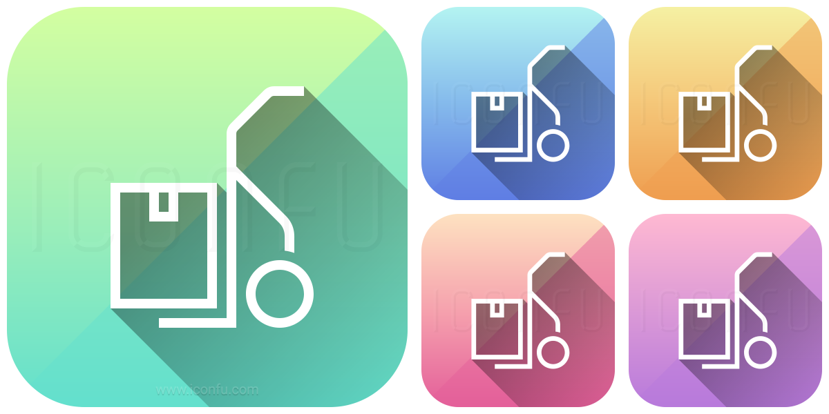 1200x600 Hand Truck Box Icon