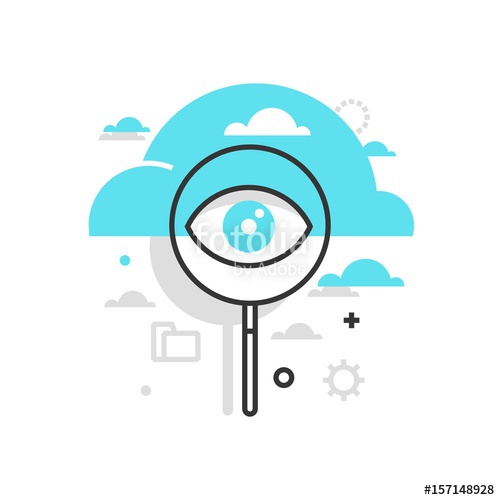 500x500 Color Box Icon, Cloud Search Illustration, Icon Stock Image