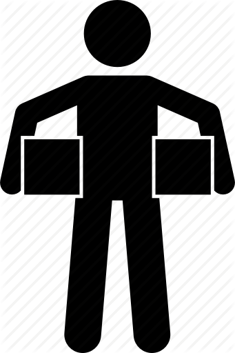 341x512 Box, Boxes, Carry, Holding, Moving, People, Two Icon