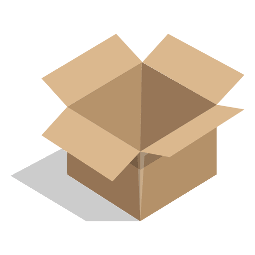 512x512 Open Cardboard Box Icon