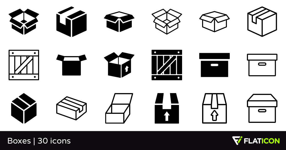 1200x630 Boxes Free Icons