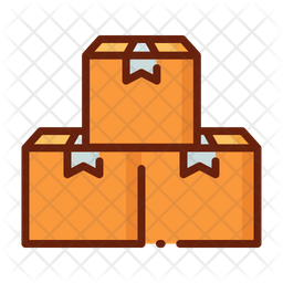 256x256 Boxes Icon Of Colored Outline Style