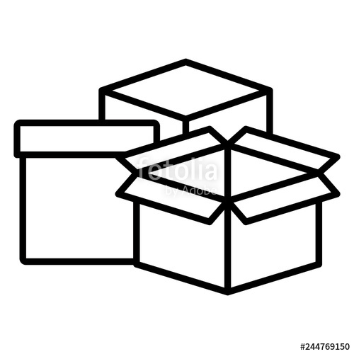 500x500 Boxes Icon Image Stock Image And Royalty Free Vector