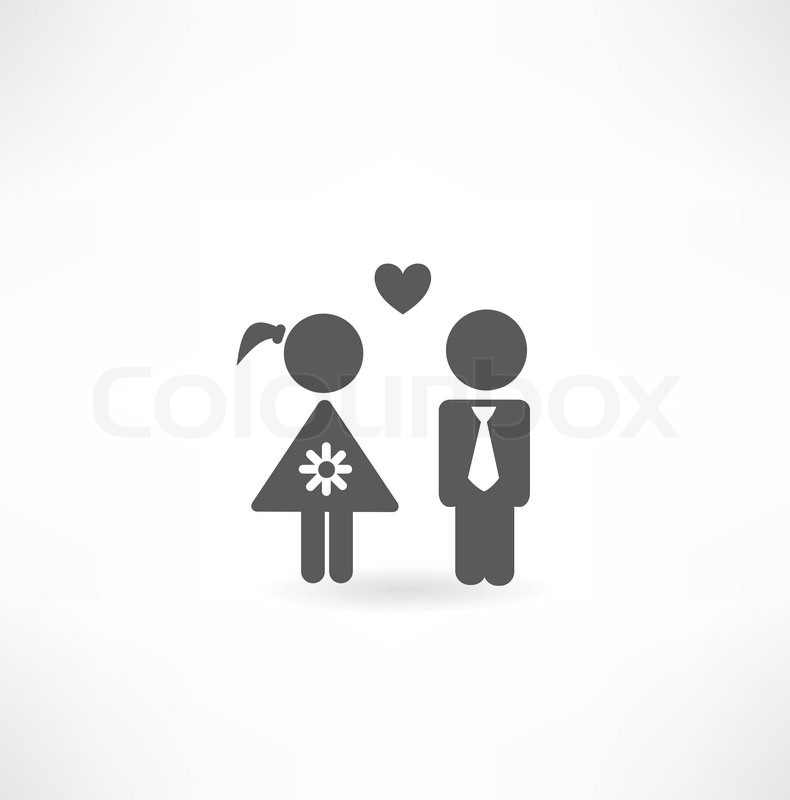 790x800 Boy And Girl In Love Icon Stock Vector Colourbox