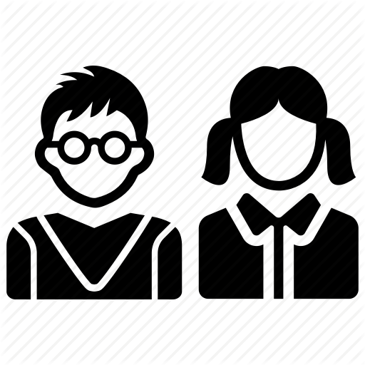 512x512 Boy, Girl, Students Icon