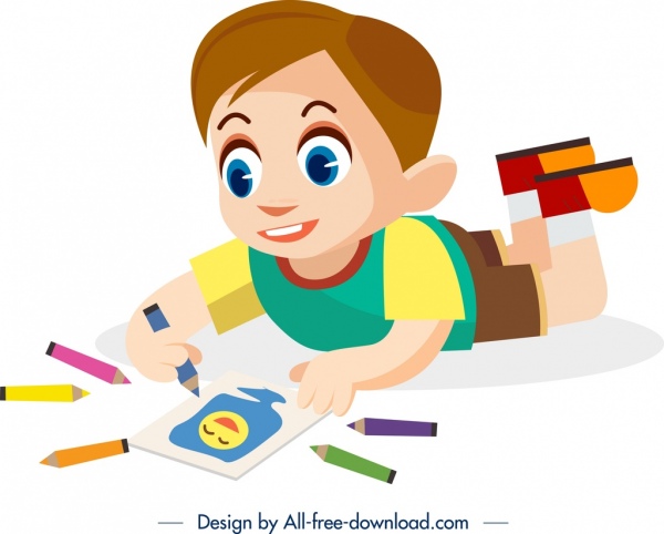 600x482 Childhood Background Drawing Boy Icon Cartoon Character Design