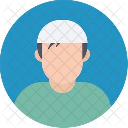 256x256 Muslim Boy Icon Of Rounded Style