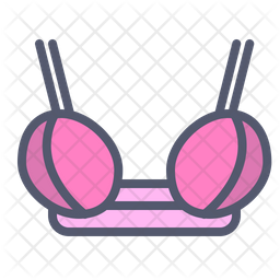 256x256 Bra Icon Of Colored Outline Style