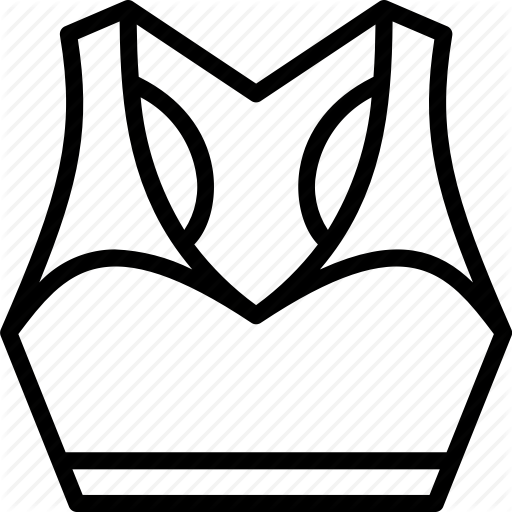 512x512 Bra, Clothing, Outline, Sports, Womens Icon