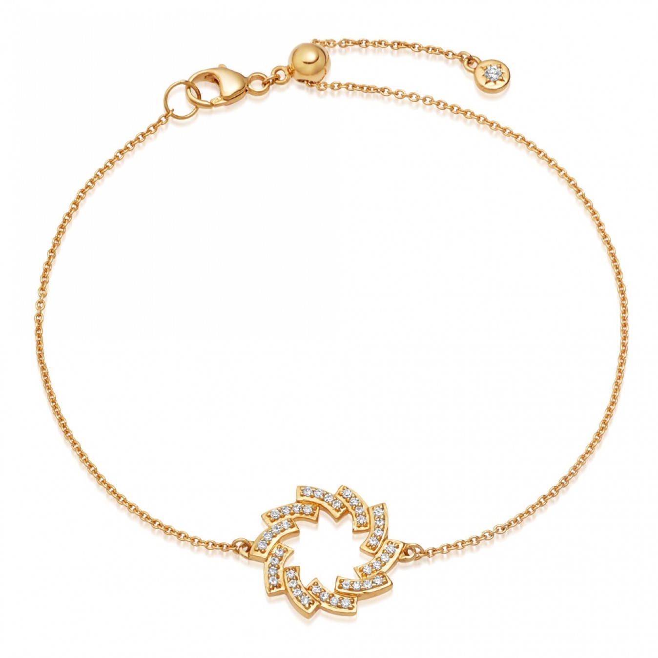 1348x1348 Icon Scala Cirque Bracelet Yellow Gold Astley Clarke London