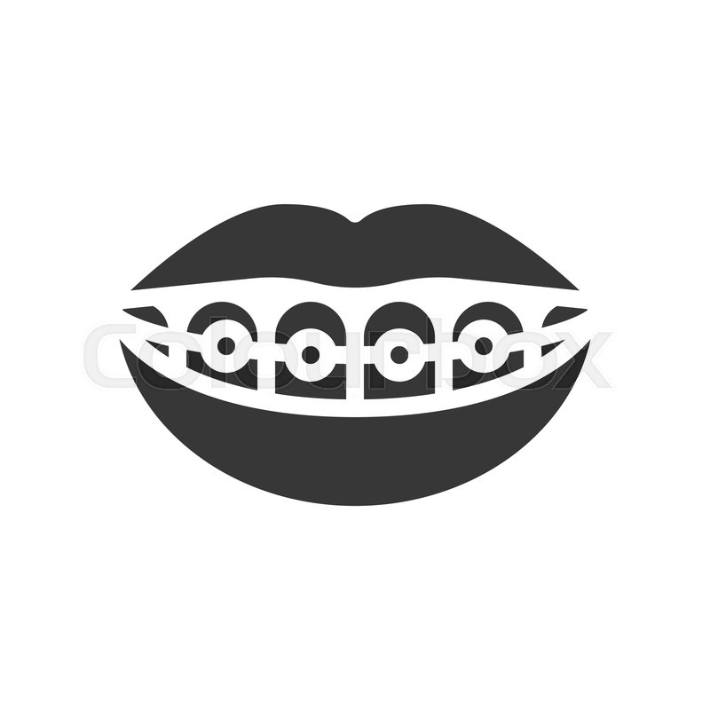 Mouth And Teeth Smile With Braces, Stock Vector Colourbox 800x800 Mouth And Teeth Smile With Braces, Stock Vector Colourbox