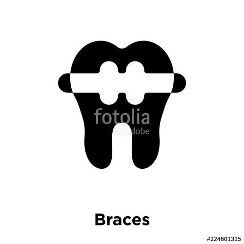 Braces Icon Vector Isolated On White Background, Logo Concept 500x500 Braces Icon Vector Isolated On White Background, Logo Concept