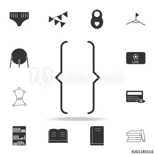 500x500 Bracket Icon Detailed Set Of Web Icons Premium Quality Graphic