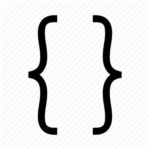 512x512 Code, Curly Braces, Curly Brackets, Development, Parenthesis, Set