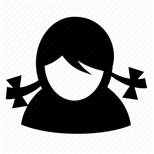 512x512 Braid, Girl, Pigtails, School Girl, Student, Teenager Icon