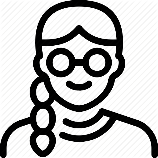 512x512 Avatar, Braid, Braided, Crewneck, Female, Geek, Girl, Glasses