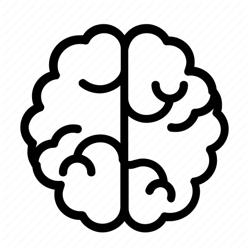 512x512 Brain, Icon, Isolated, Vector Icon