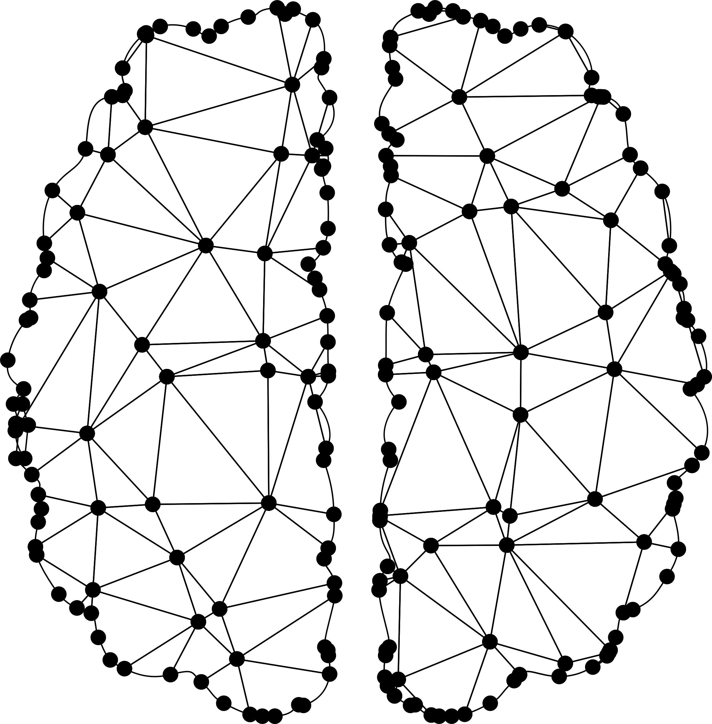 2276x2314 Low Poly Neuronal Brans Png