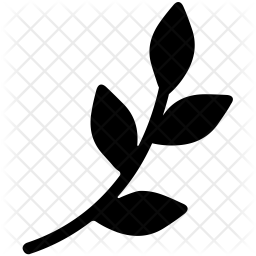 256x256 Branch Icon Of Glyph Style
