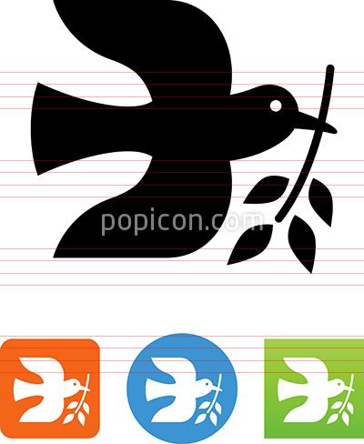 400x488 Dove With Olive Branch Icon