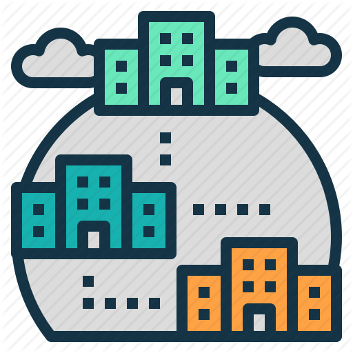 512x512 Branch, Company, International, Office, World Icon