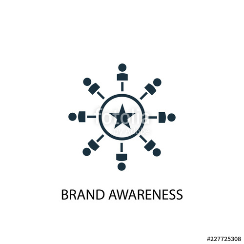 500x500 Brand Awareness Icon Simple Element Illustration Brand Awareness