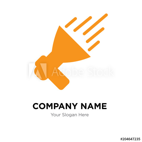 500x500 Brand Awareness Company Logo Design Template, Colorful Vector Icon