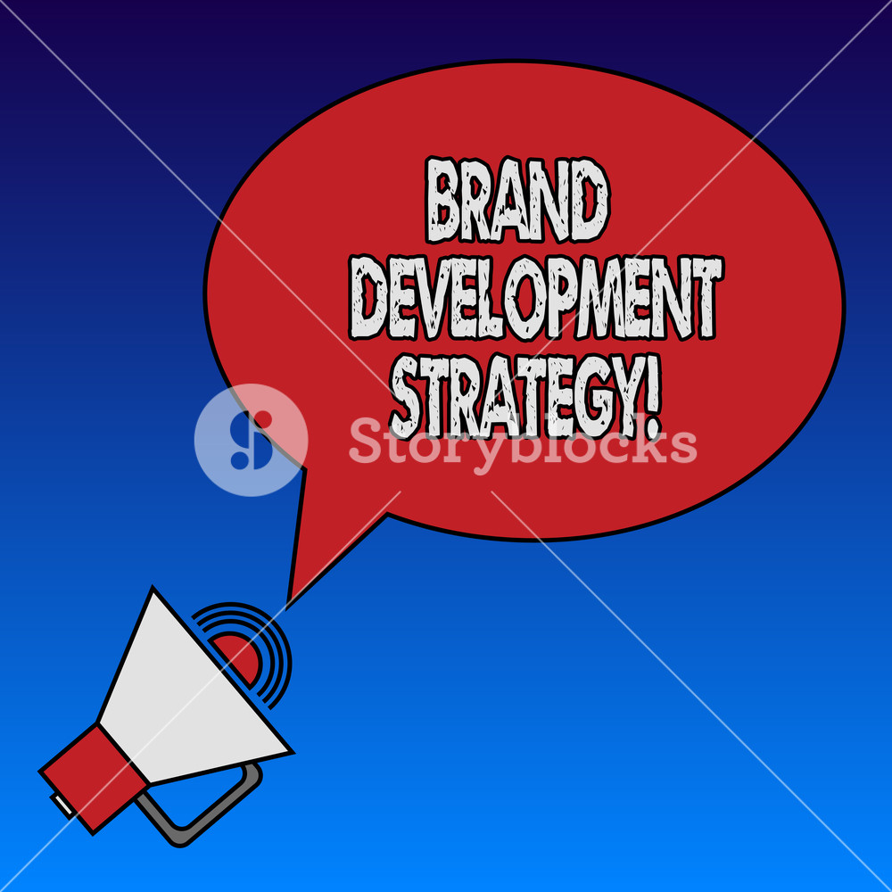 1000x1000 Writing Note Showing Brand Development Strategy Business Photo