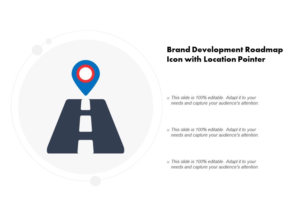 960x720 Brand Development Roadmap Icon With Location Pointer
