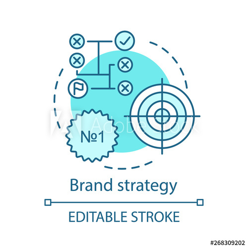 500x500 Brand Strategy Concept Icon