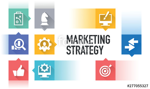 500x297 Marketing Strategy Icon Concept Stock Image And Royalty Free