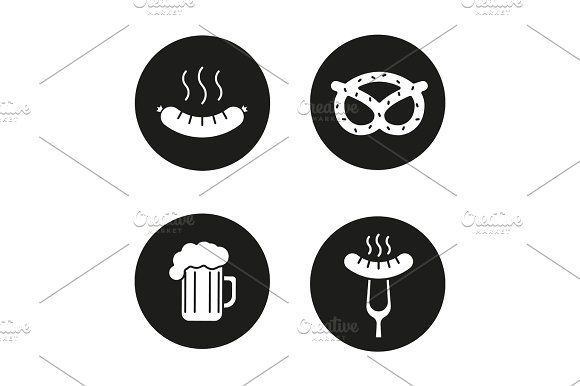580x386 Beer Snacks Icons Set Icons