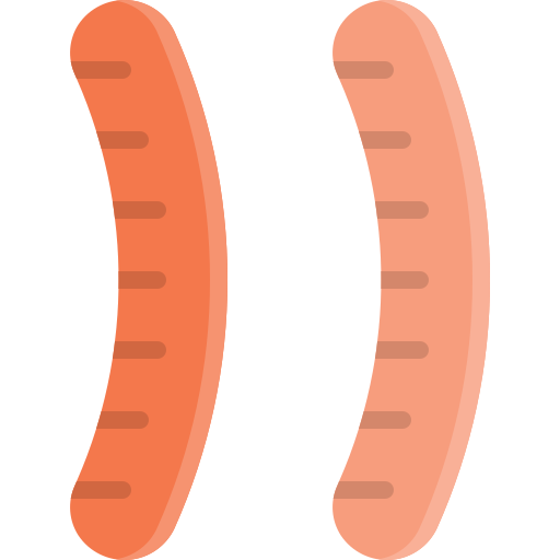 512x512 Bratwurst, Hotdog, Snack, Food, Fast, Fast Food, Grill Symbol