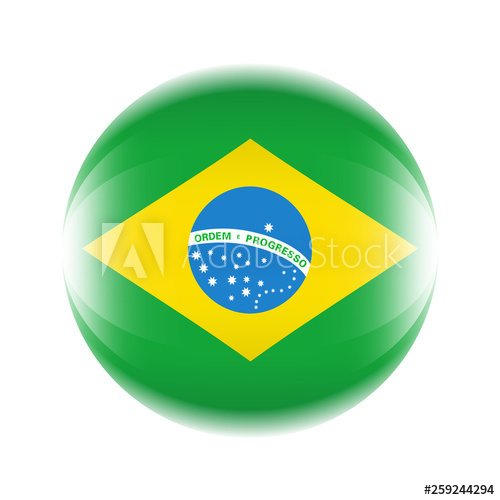 Brazil Flag Icon In The Form Of A Ball Vector 500x500 Brazil Flag Icon In The Form Of A Ball Vector