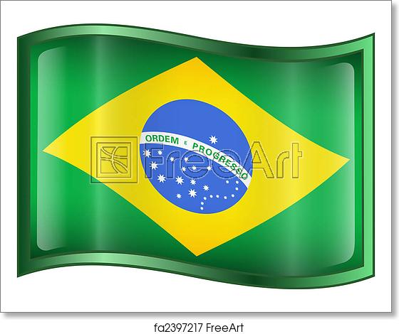 Free Art Print Of Brazil Flag Icon Brazil Flag Icon, Isolated 560x470 Free Art Print Of Brazil Flag Icon Brazil Flag Icon, Isolated