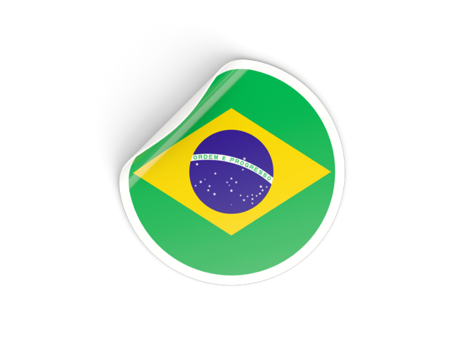 Round Sticker Illustration Of Flag Of Brazil 640x480 Round Sticker Illustration Of Flag Of Brazil