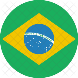 256x256 Brazil Icon Of Flat Style