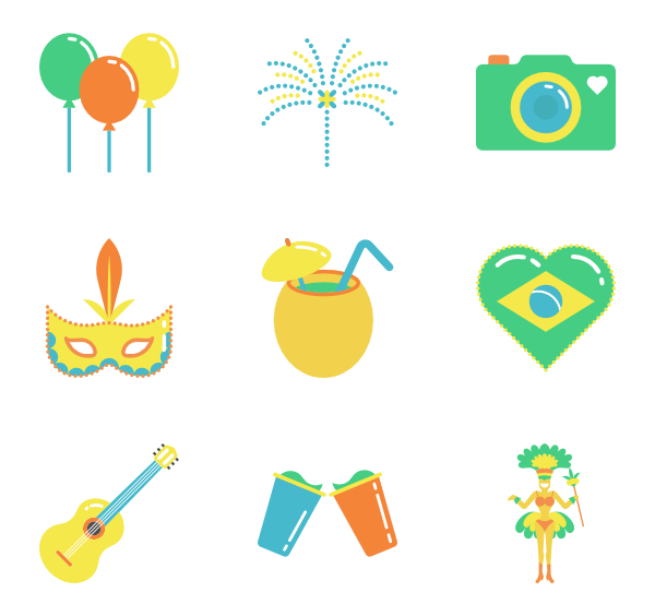 600x564 Brazil Icons