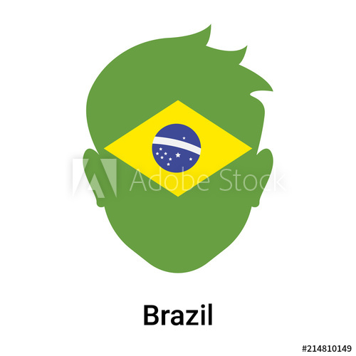 500x500 Brazil Icon Vector Sign And Symbol Isolated On White Background