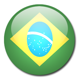 256x256 Button Flag Brazil Icon, Png Clipart Image