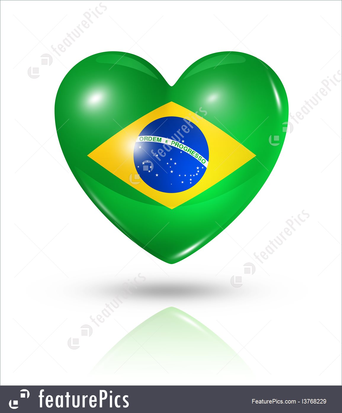 1155x1392 Illustration Of Love Brazil, Heart Flag Icon
