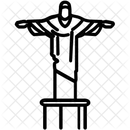 256x256 Rio Brazil Icon Of Line Style