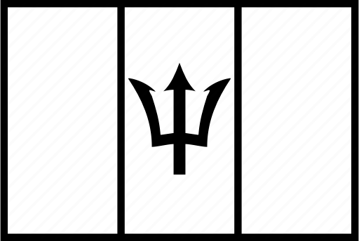 512x344 Barbados, Brb, Flag, World Icon