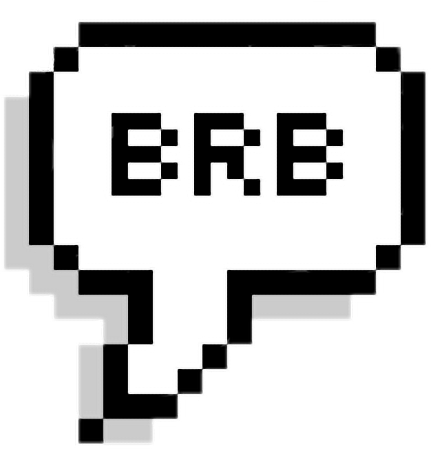 626x652 Speachbubble Pixel Pixelspeechbubbles Brb Freetoedit