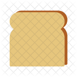256x256 Bread Slice Icon Of Flat Style