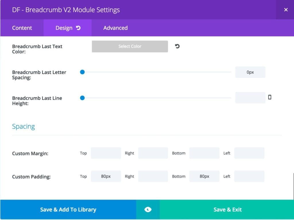 Breadcrumb Module Options 1024x768 Breadcrumb Module Options